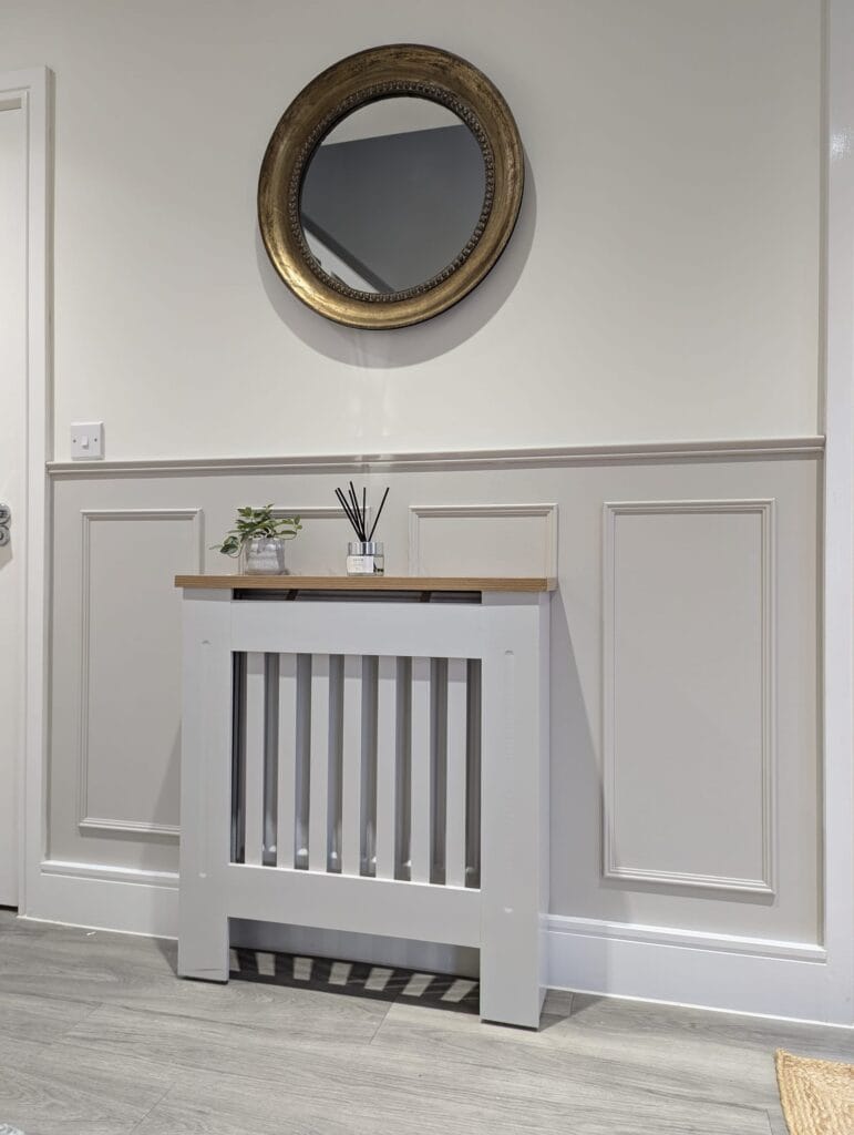 paneling-1 Radiator cover and panelling in grey